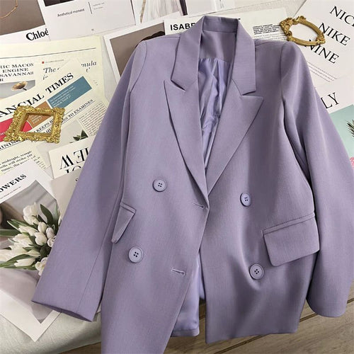Veste blazer pour femmes à double boutonnage avec coupe élégante Chic & Stil