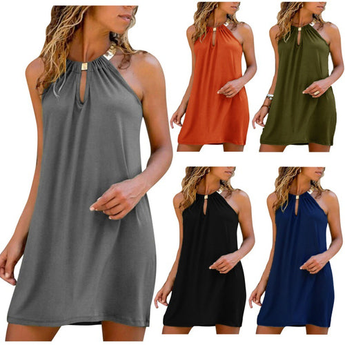 Amarae Backless Summer Dress for Ladies