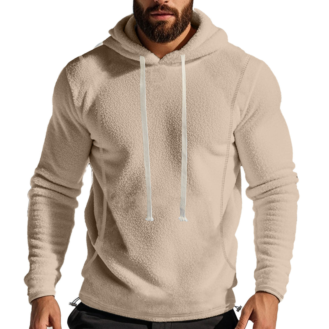 Men's casual hooded fleece sweater with breathable inserts Lune London