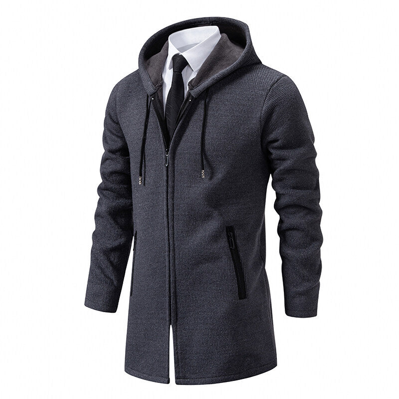Men's urban jumpsuit in stylish hooded jacket with chic zipper Lune London