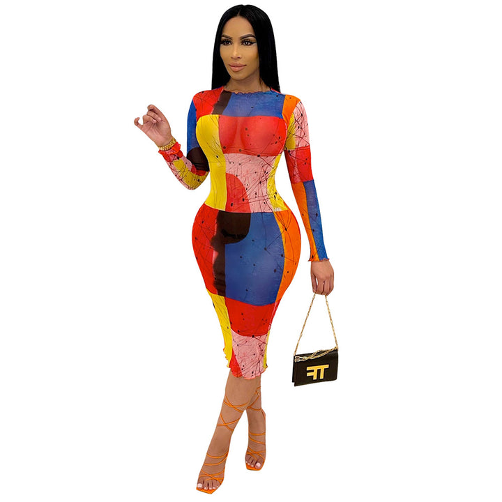 Lune London Long Sleeve Bodycon Dress