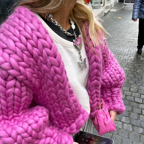 Women's oversized cardigan with voluminous sleeves Lune London
