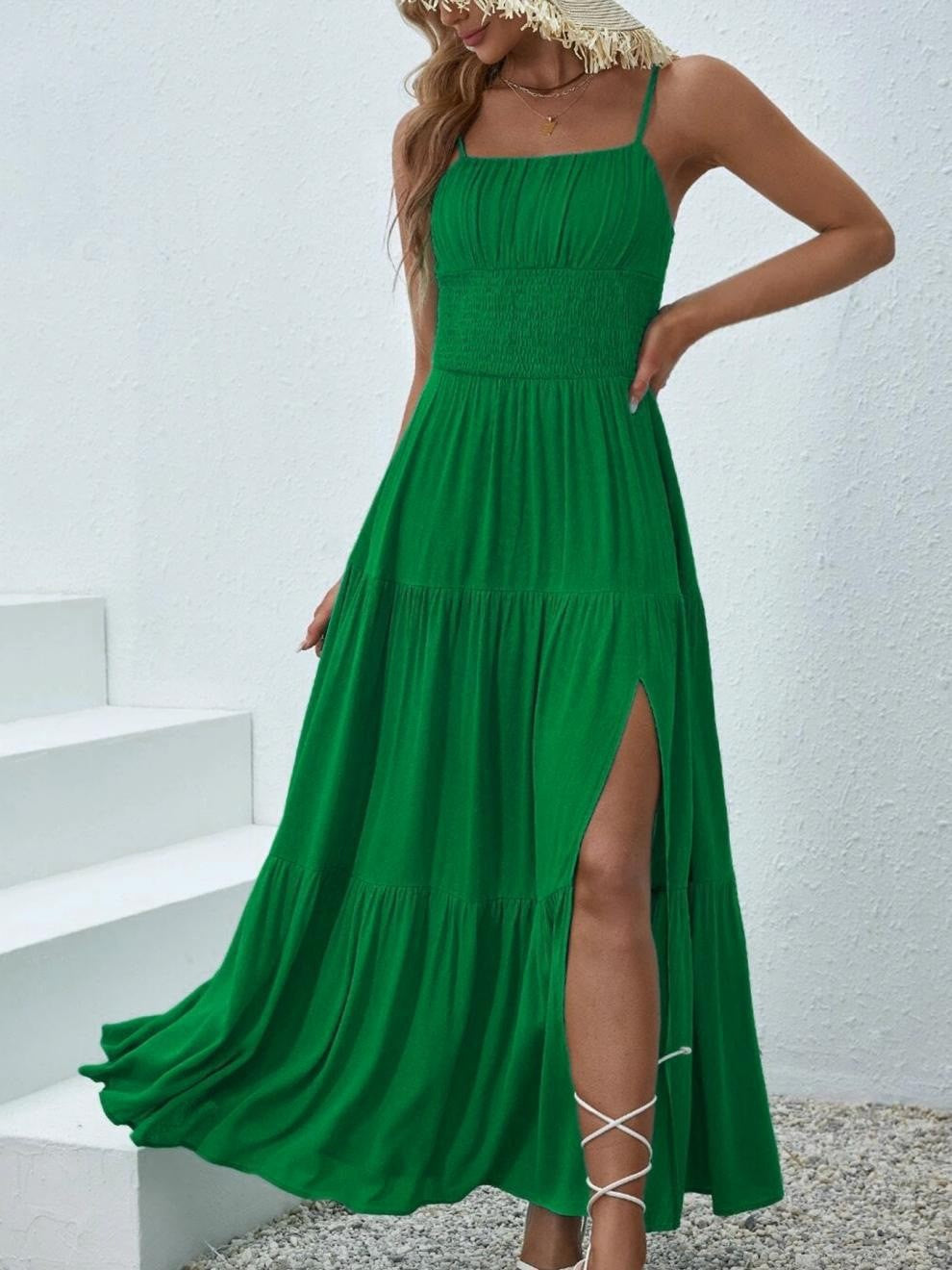 Women Elegant Ruffled Chic Maxi Dress