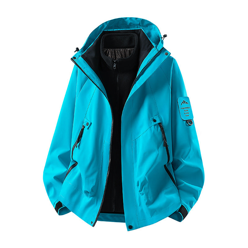 Men's Two-in-One Weather Protection Jacket with Removable Padded Vest and Adjustable Hood Amarae