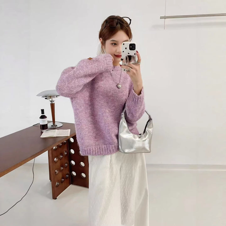 Pull en tricot doux pour femme avec une coupe décontractée Chic & Stil