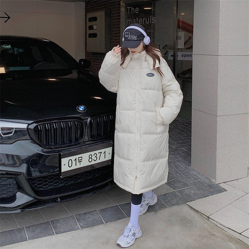 Ladies Long insulated parka with high side pockets Amarae