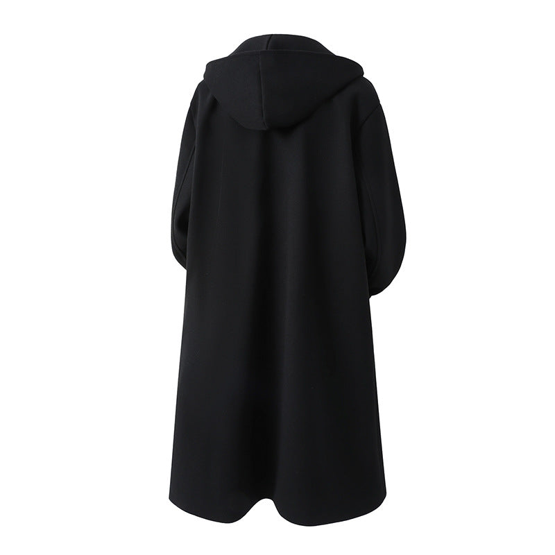 Elegant transition coat for women with double pleat collar and side pockets Lune London