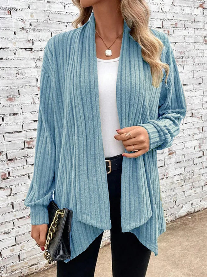 Chunky knit kimono for women with relaxed fit and long sleeves Lune London