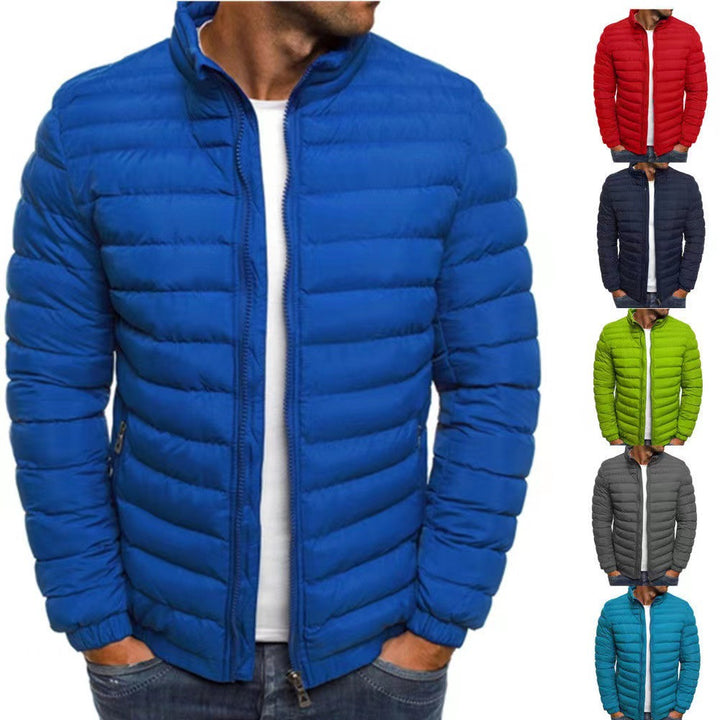 Lightweight quilted jacket for men with high collar and optimal insulation Lune London