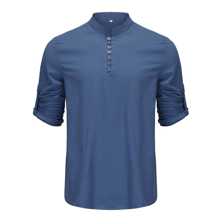 Shirt for men with modern buttons and practical rolled-up sleeves Lune London