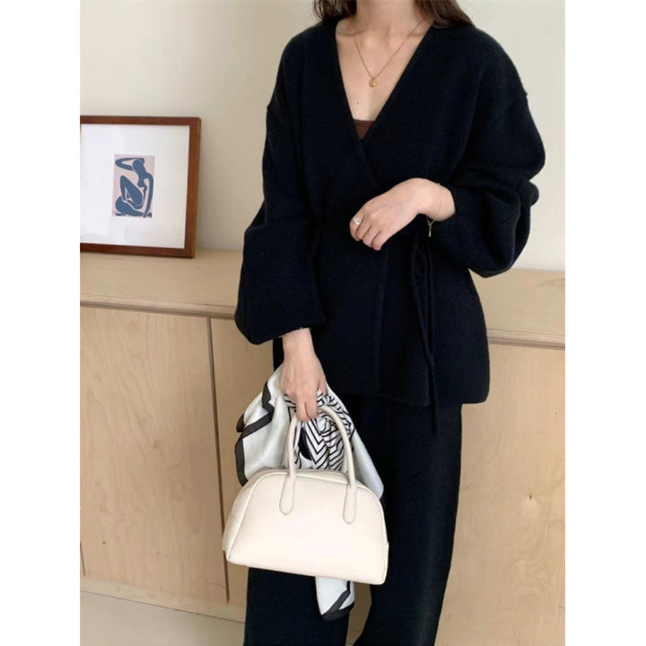 Veste enveloppante pour femmes avec coupe large et ceinture Chic & Stil