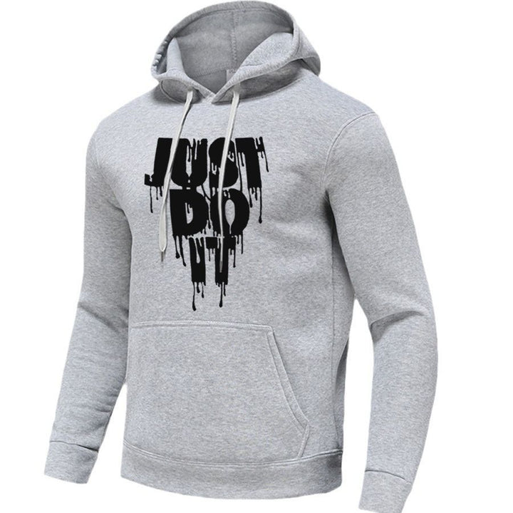 Sporty women's hooded sweatshirt with graphic print and kangaroo pocket Lune London