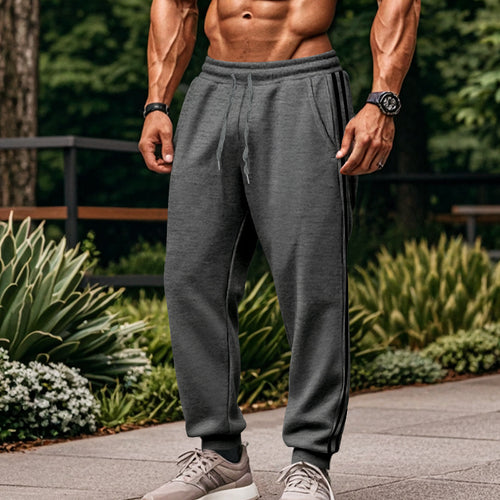 Sporty cargo jogger pants for men with breathable inserts and an elastic waistband Amarae