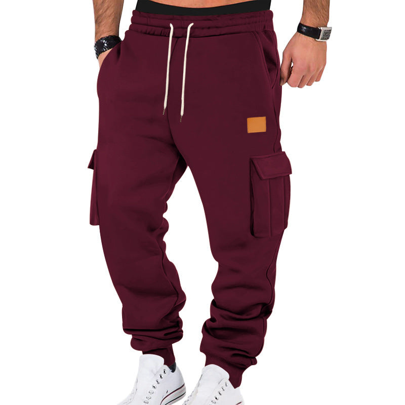 Men's cargo jogger pants with practical pockets and elastic waistband Lune London