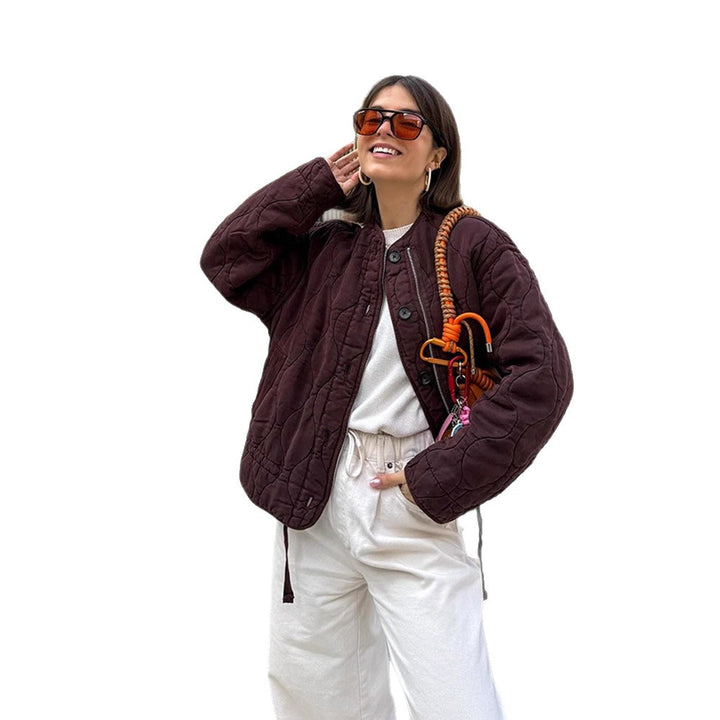 Women's shoulder bag made of synthetic leather with braided handle and spiral-shaped front grip Amarae