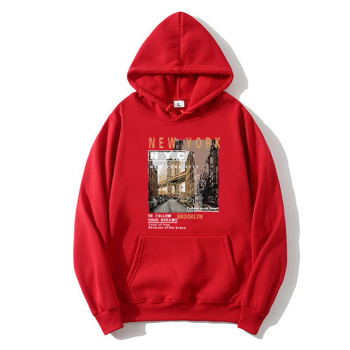 Women's hoodie with stylish New York print Chic & Stil