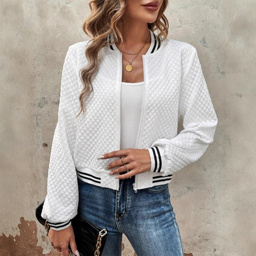 Veste matelassée femme au design sportif avec des manches contrastées Chic & Stil