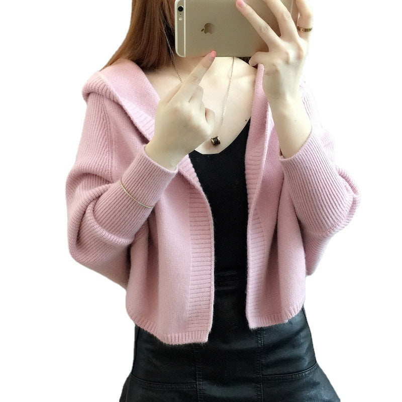 Cardigan pour femme en peluche avec capuche et coupe loose Chic & Stil