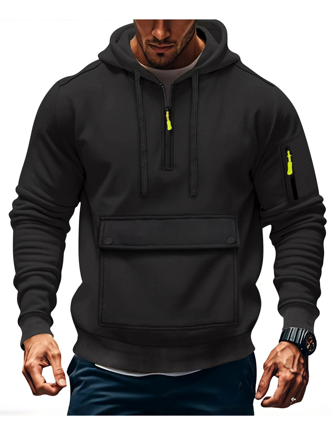 Casual hoodie for men with practical pockets Lune London