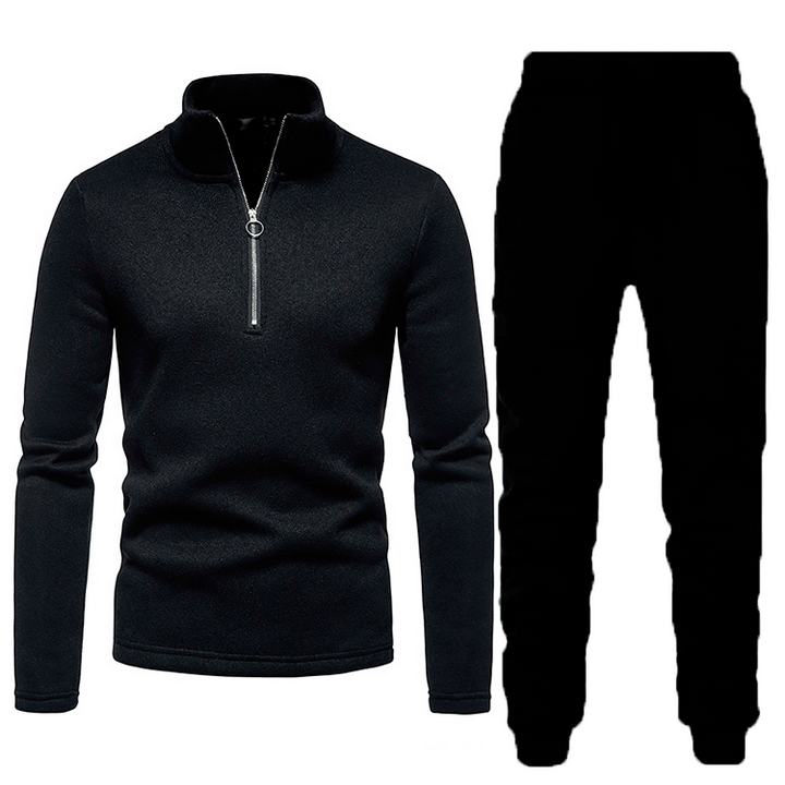 Men's fleece sports tracksuit with zip Lune London