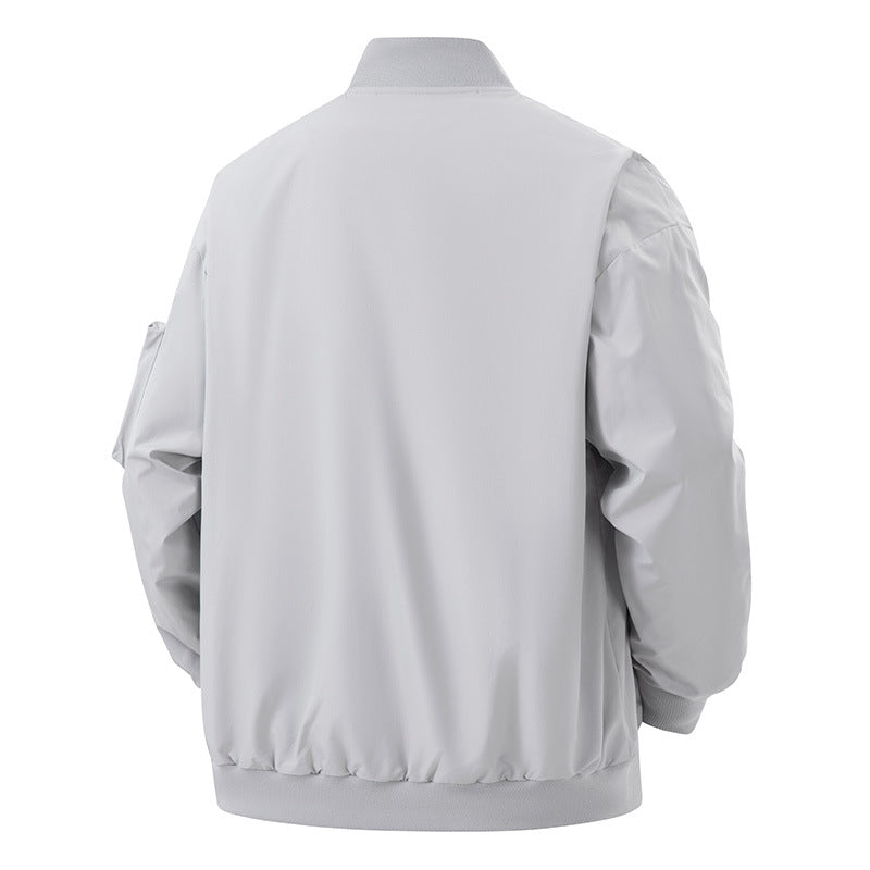 Casual bomber jacket for men with practical zip pockets Lune London