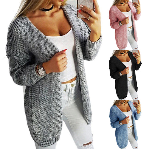 Casual knitted cardigan for women with a soft material and a relaxed fit Amarae