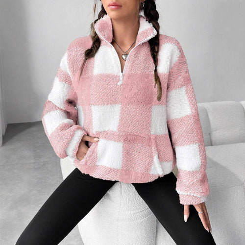 Fleece jacket for women with zipper and pockets Amarae