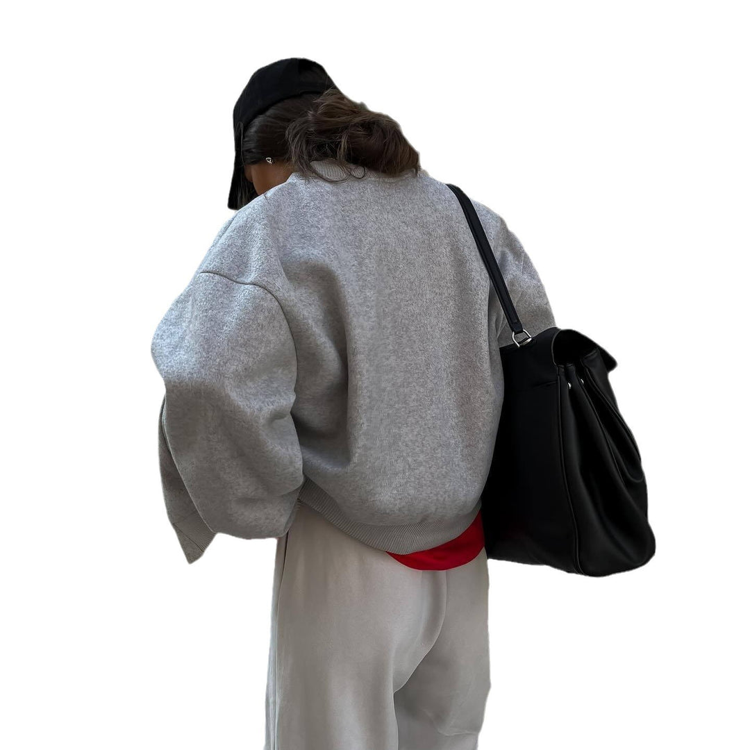 Casual college jacket for women with a comfortable fit and functional details Lune London