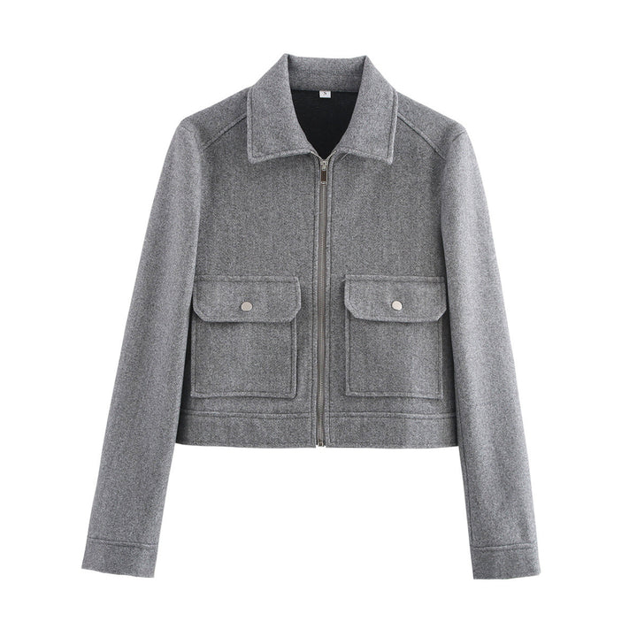 Ladies cropped Utility-Jacket Lune London