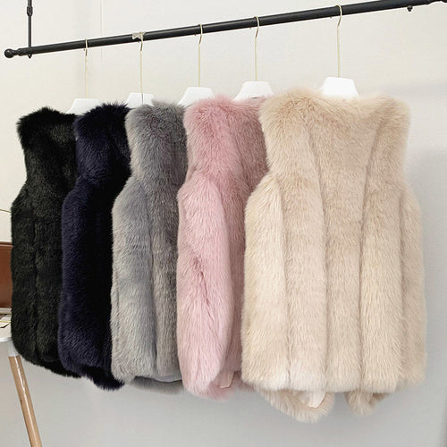 Ladies fur vest Amarae