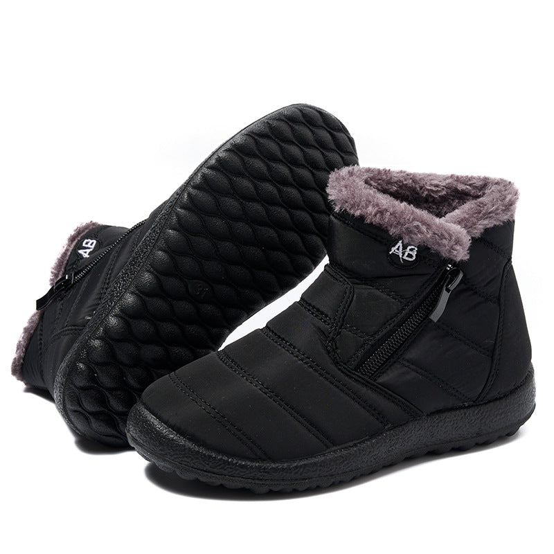 Women’s padded winter boots with side zipper Lune London