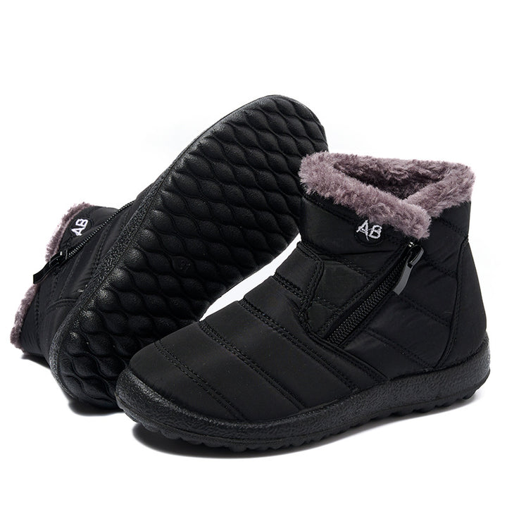 Women’s padded winter boots with side zipper Lune London