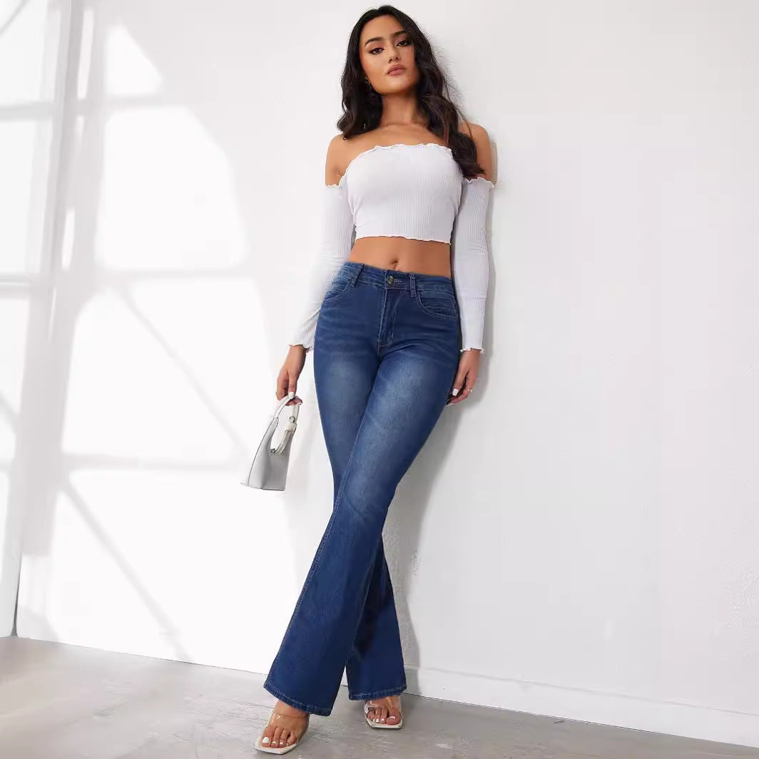 High Waist Bootcut Jeans Women Chic & Style