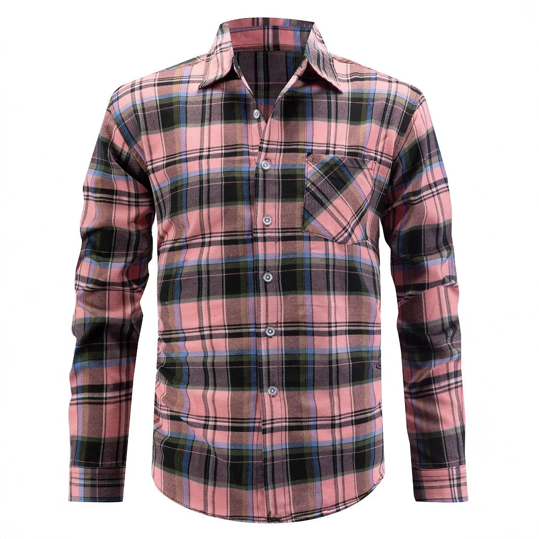 Stylish and comfortable flannel shirt for women with a checkered pattern Lune London