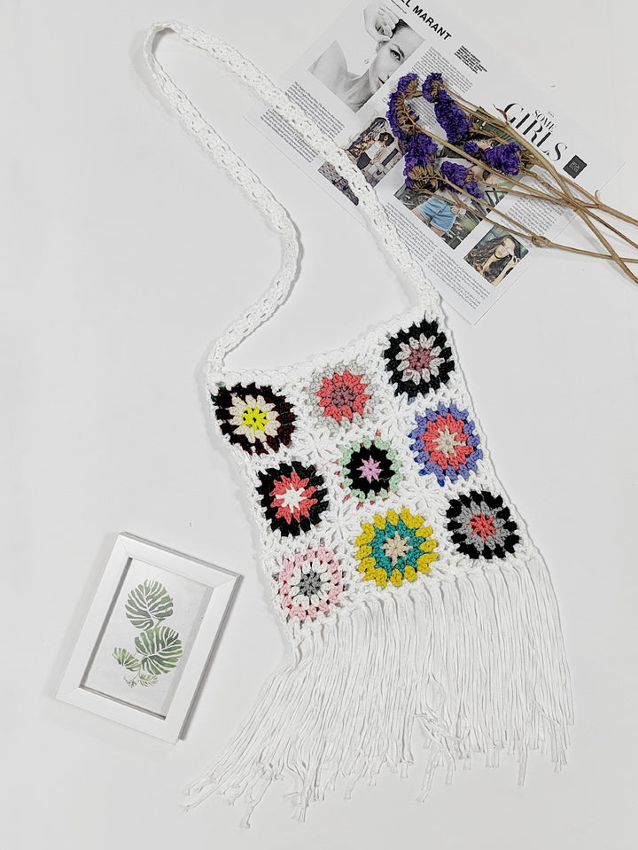 Boho crochet shoulder bag for women Lune London