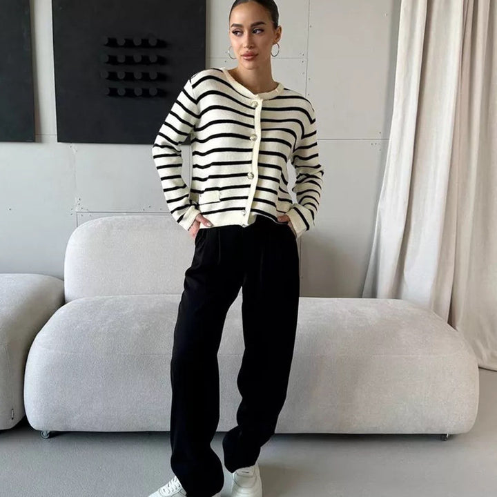 Women striped cardigan Lune London