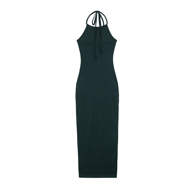 Lune London Women's Halter Neck Bodycon Maxi Dress