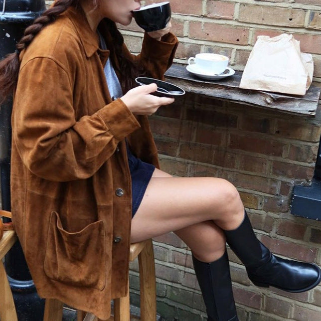 Wild velvet jacket for women in a casual chic style
