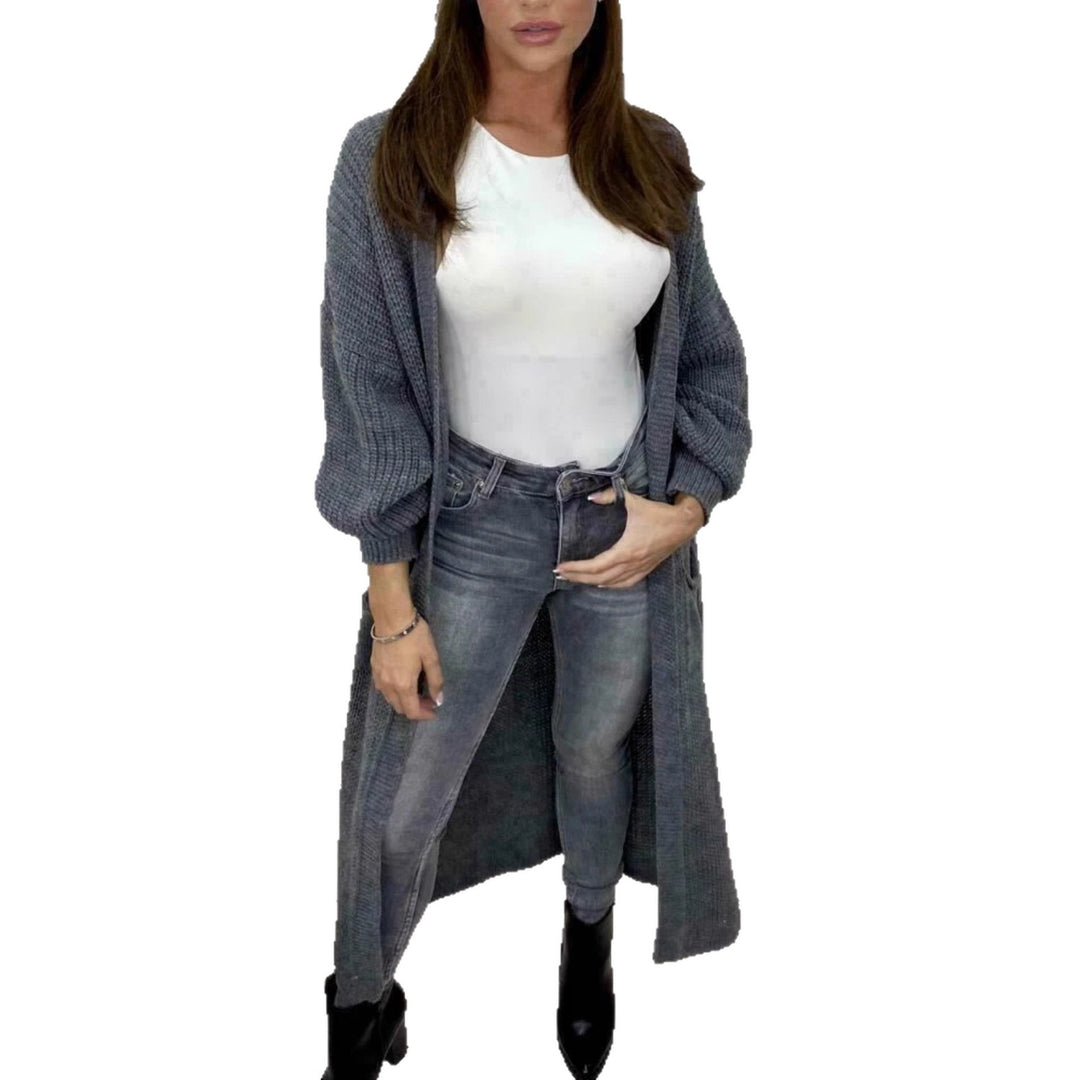Knitted coat for women with voluminous sleeves Lune London
