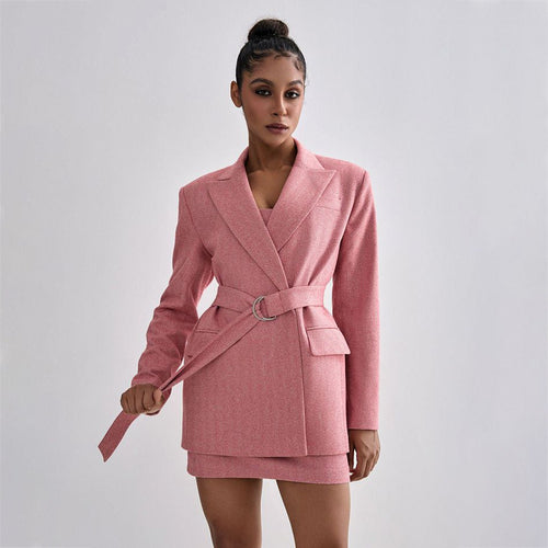 Blazer-dress set for women with a fitted top and a sleek cut Amarae
