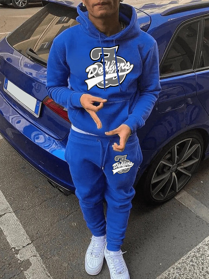 Men's Sport Hoodie and Jogging Pants Set with striking Lune London print