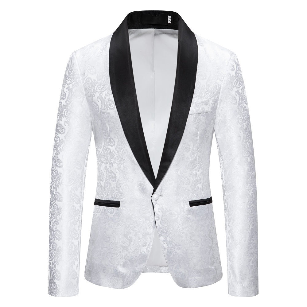 Veste de smoking extravagante pour hommes avec motif Paisley Lune London