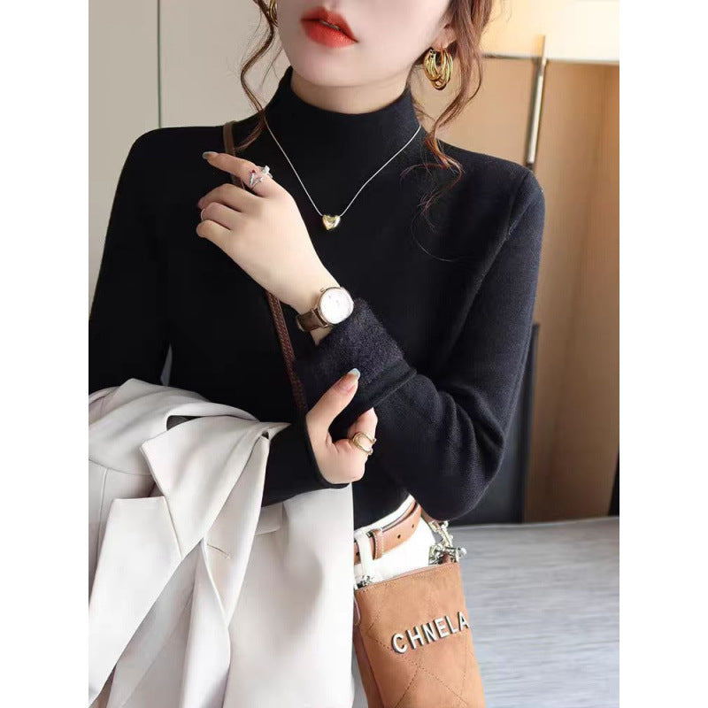 Pull en tricot pour femmes avec bordures duveteuses Chic & Stil