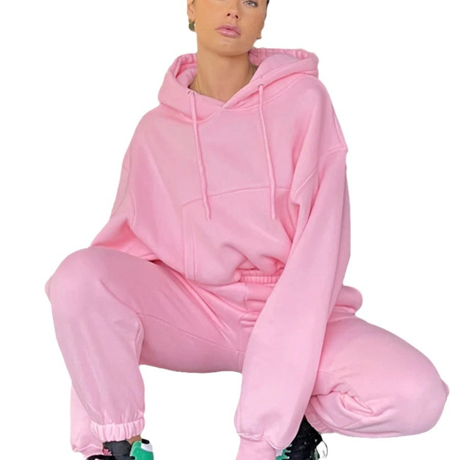 Warm and soft hooded set for women Amarae