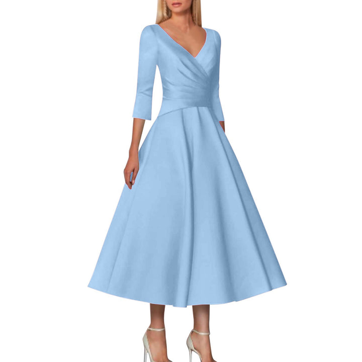 Flattering A-line wrap dress for women Lune London