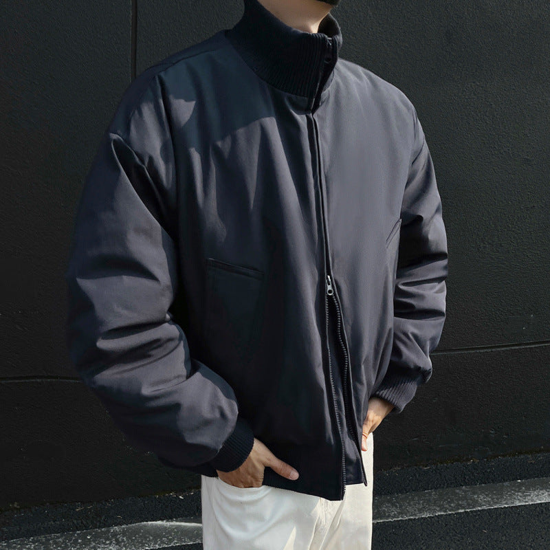Casual bomber jacket for men with high collar and practical pockets Lune London
