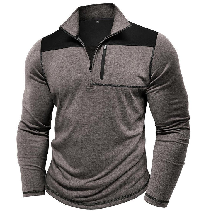 Half-zip sporty pullover for men with practical chest pocket Lune London
