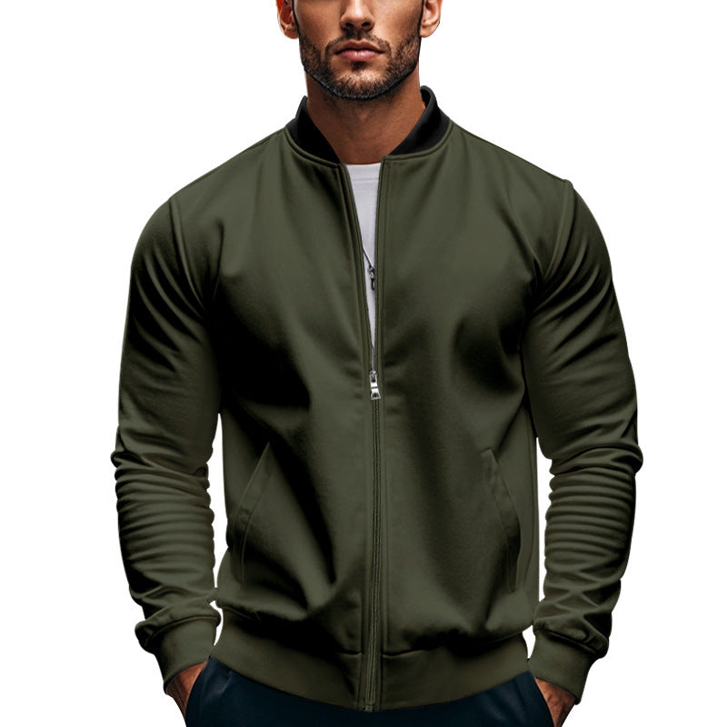 Sporty bomber jacket for men with zipper and elastic cuffs Lune London