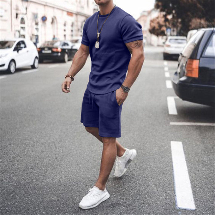 Men's summer sports set with breathable t-shirt and shorts Lune London