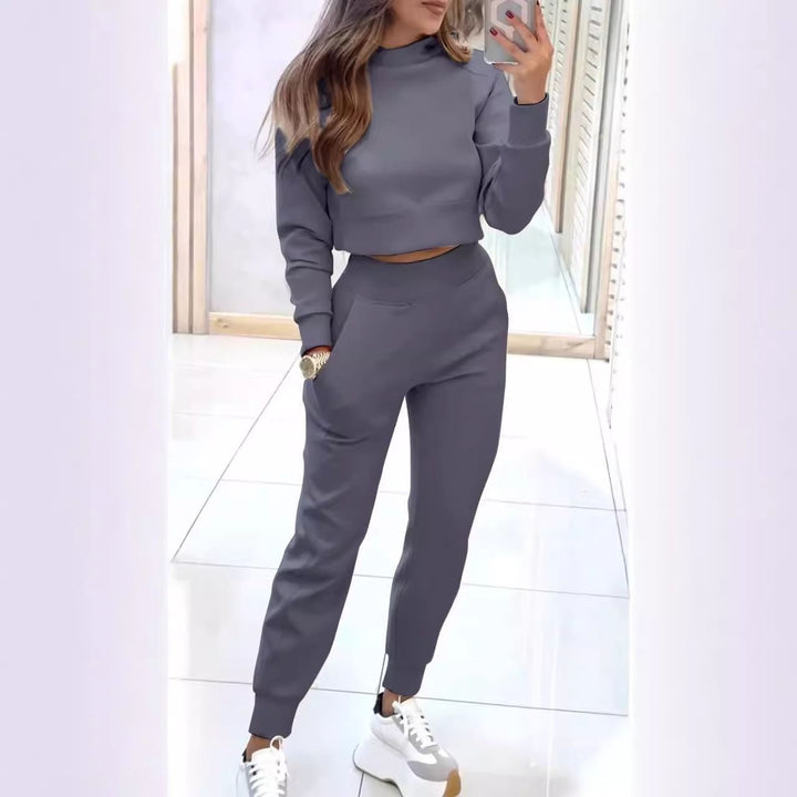 Lune London Women's High Neck Sweatshirt Set